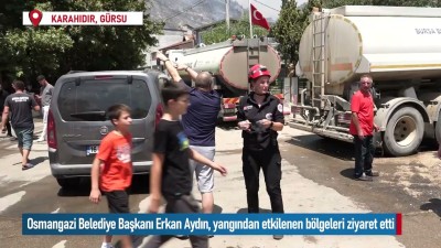 Başkan Aydın Yangın Bölgesinde