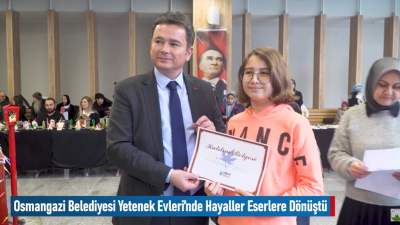 Yetenek Evleri Yıl Sonu Sergimiz Osmangazi Gösteri Merkezi'nde