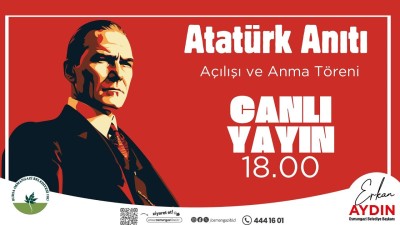 Osmangazi Belediyesi Atatürk Anıtı açılışı ve anma töreni